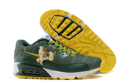 Nikeid Air Max 90 2014 World Cup National Team Womenss Shoes Brazil Green Yellow Discount